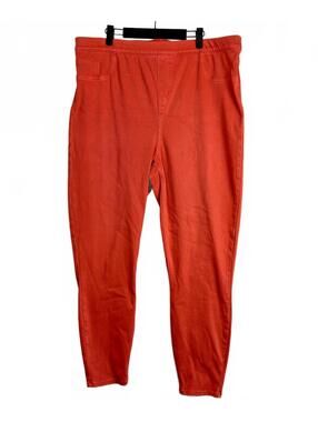 SPANX Women’s 3X Pull On Jeggings Red Terracotta Skinny Slimming Stretch Pants